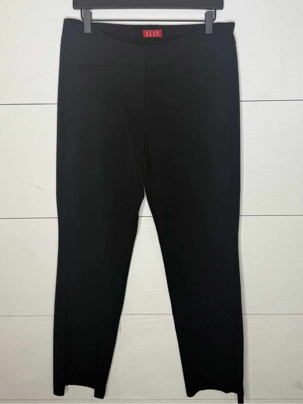 ELLE • Black Straight-Leg Dress Pants Size 10